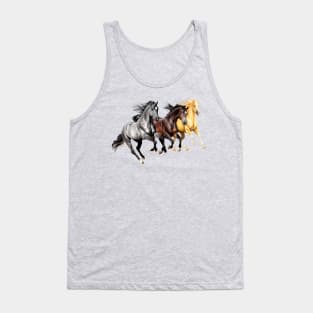 Running Horses Tank Top